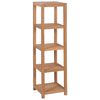 vidaXL Estanter&iacute;a de ba&ntilde;o 4 niveles madera teca maciza 42x42x165 cm