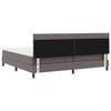 vidaXL Cama tipo Box Spring Gris 200 x 200 cm Cuero sint&eacute;tico