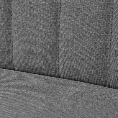 vidaXL Sofá de tela gris claro 117x55,5x77 cm