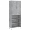 vidaXL Aparador alto madera contrachapada gris hormig&oacute;n 69,5x34x180 cm