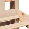 vidaXL Cama con estanter&iacute;a sin colch&oacute;n madera maciza de pino 90x190 cm