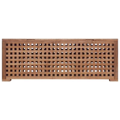 vidaXL Caja de cuerda de madera maciza de teca 110x40x40 cm