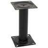 vidaXL Pedestal para asiento de barco acero negro 33 cm