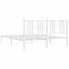 vidaXL Estructura cama sin colchón con cabecero metal blanco 150x200cm