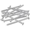 vidaXL Tornillos de Muebles 1000 uds. Plateado Acero