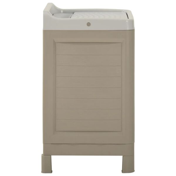 vidaXL Armario para lavadero 60x51x89 cm arena