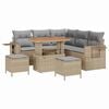 vidaXL Conjunto de sof&aacute;s de jard&iacute;n 9 uds. 6-N&uacute;mero de plazas
