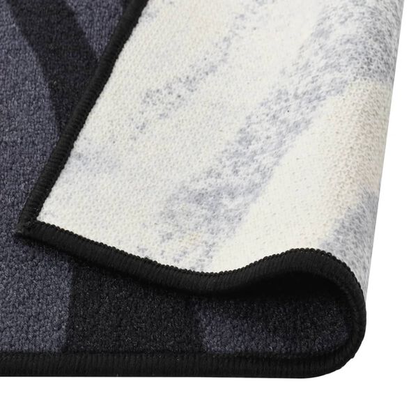 vidaXL Alfombra de pasillo negro 80x250 cm