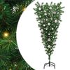 vidaXL &Aacute;rbol de Navidad artificial preiluminado invertido con conjunto de bolas