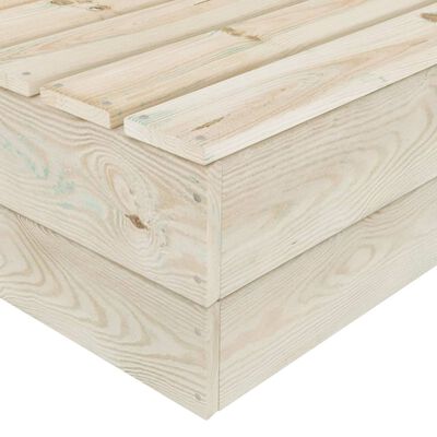 vidaXL Sofá central seccional de palets madera abeto impregnada