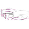 vidaXL Estructura de cama 4 cajones madera pino marr&oacute;n miel 160x200 cm