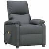 vidaXL Sill&oacute;n de masaje de tela gris oscuro