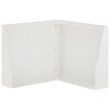 vidaXL Muro de Contenci&oacute;n 50 x 50 x 40 cm Acero Blanco