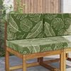 vidaXL Coj&iacute;n para sof&aacute; de exterior 2 pcs Dise&ntilde;o de Hojas Poli&eacute;ster