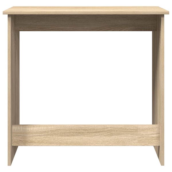 vidaXL Escritorio madera contrachapada color roble Sonoma 80x40x75 cm