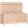 vidaXL Caja de almacenaje jard&iacute;n madera maciza de pino 134x68x64 cm
