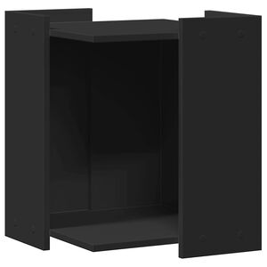 vidaXL Mueble arenero para gatos madera ingenier&iacute;a negro 42x42x51 cm