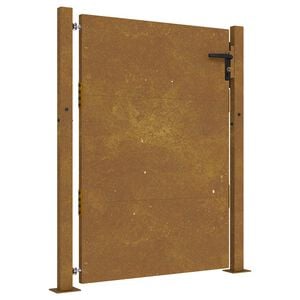 vidaXL Puerta de jard&iacute;n 100x150 cm de acero corten