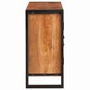 vidaXL Sideboard con puertas Marrón Madera maciza de Acacia y Metal