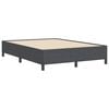 vidaXL Cama tipo Box Spring Gris oscuro 140 x 190 cm Terciopelo
