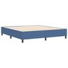 vidaXL Cama de plataforma Azul 180 x 200 cm tela