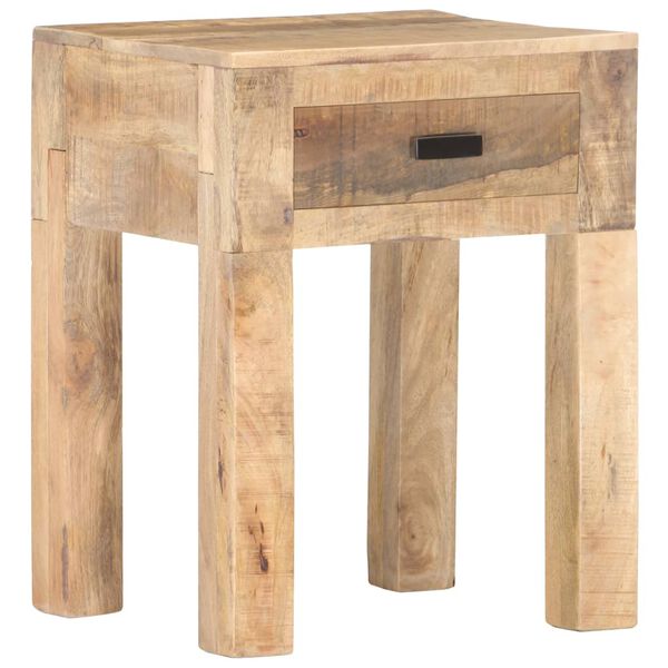 vidaXL Mesita de noche de madera maciza de mango 40x35x50 cm