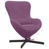vidaXL Sill&oacute;n huevo Morado 63 x 73 x 90 cm Terciopelo