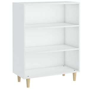 vidaXL Aparador de madera contrachapada blanco 69,5x32,5x90 cm