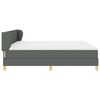 vidaXL Cama tipo Box Spring con colch&oacute;n Gris oscuro 200 x 200 cm tela