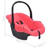 vidaXL Sillita de coche para beb&eacute;s rojo 42x65x57 cm