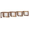 vidaXL Puerta para perros plegable con soportes 8 uds. 60 cm