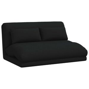 vidaXL Sill&oacute;n ajustable Negro Tela