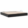 vidaXL Cama con almacenamiento Negro 200 x 200 cm Cuero sint&eacute;tico