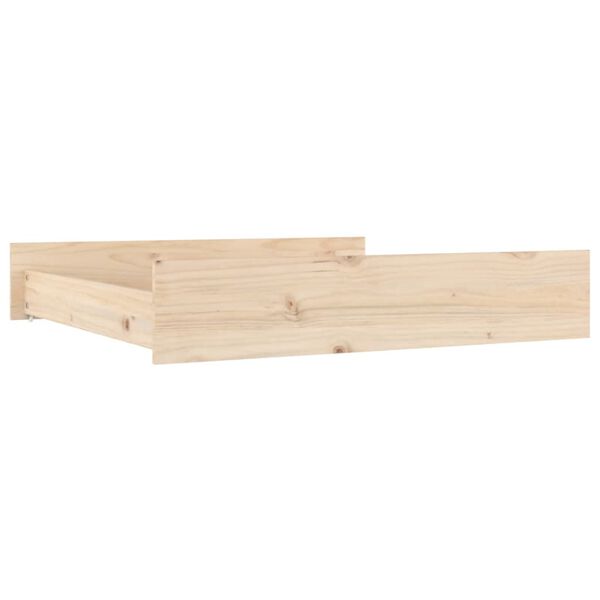 vidaXL Cajones de cama 2 unidades madera maciza de pino