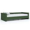 vidaXL Sof&aacute; cama USB de tela verde oscuro 90x200 cm