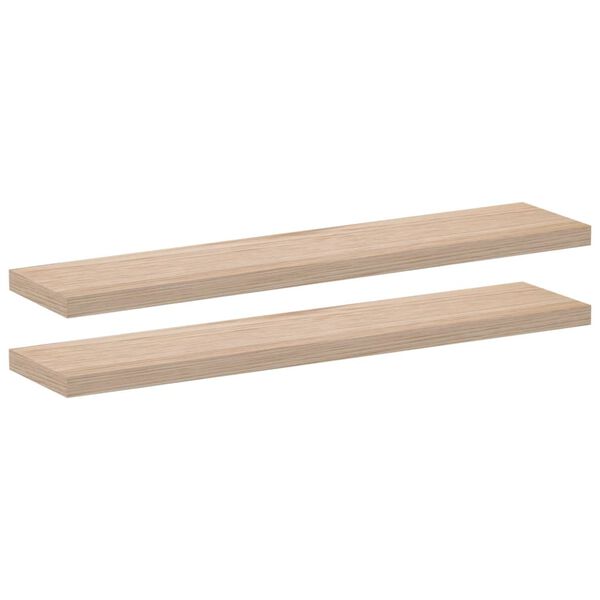 vidaXL Estantes flotantes 2 uds madera de ingenier&iacute;a 60x23,5x4 cm