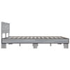 vidaXL Estructura cama madera ingenier&iacute;a metal gris Sonoma 150x200 cm