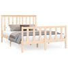 vidaXL Estructura de cama sin colch&oacute;n madera de pino blanca 140x200 cm