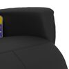 vidaXL Sill&oacute;n reclinable masaje con reposapi&eacute;s cuero sint&eacute;tico negro