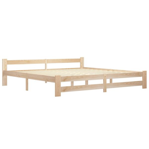 vidaXL Estructura de cama con 2 cajones madera maciza pino 200x200 cm