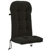 vidaXL Coj&iacute;n para tumbona de sol PUTTEN 100% Poli&eacute;ster Negro