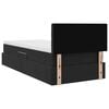 vidaXL Cama con almacenamiento Negro 90 x 200 cm Terciopelo