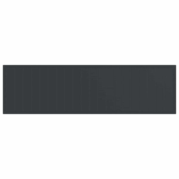 vidaXL Conjunto de Comedor de Jard&iacute;n 15 pcs Antracita Ratan Polt