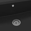 vidaXL Fregadero de cocina Negro 79 x 50 x 31 cm Cuarzo y resina