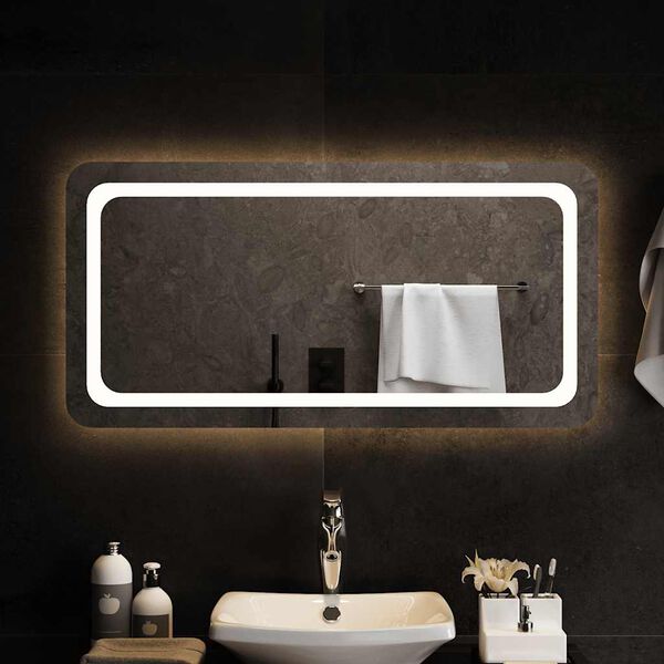 vidaXL Espejo de ba&ntilde;o con LED 100x50 cm