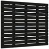 vidaXL Cabecero de cama de pared madera maciza pino negro 106x3x91,5cm