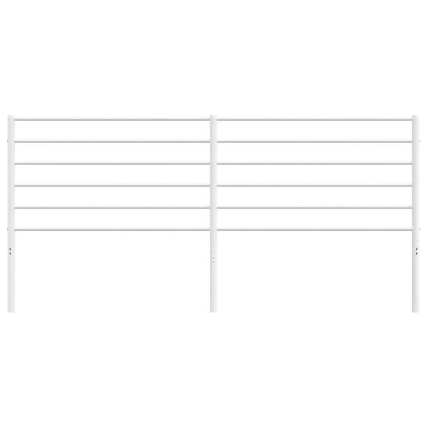 vidaXL Cabecero de metal blanco 193 cm