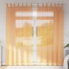 vidaXL Cortinas de gasa con trabillas 2 uds naranja 140x225 cm