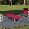 vidaXL Cama de Camping Plegable Rojo 62 x 194 x 42 cm Tela Oxford