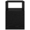 vidaXL Mesa Auxiliar Roble Negro 30,5 x 30 x 45 cm